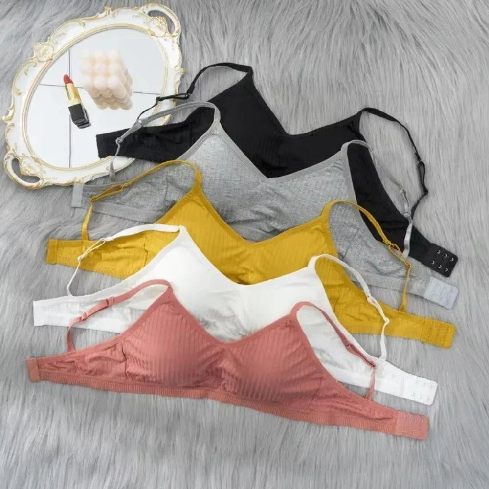 Open Back Tank Top Brassiere Comfortable Seamless Sexy Push Up Bra Tube Top Sleep Tops Intimate Underwear Women Bra Lingerie